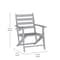 Flash Furniture Tolleson Adirondack Dining Chair w/Fold Out Cup Holder, Weather Resistant Recycled HDPE in Gray LE-HMP-2037-10-GRY-GG - alternate 9